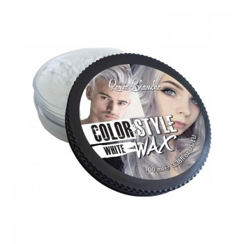 Cire coiffante et colorante Color&Style wax Renée Blanche 100ml