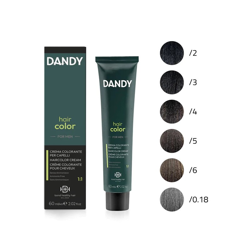 Crème colorante pour cheveux Homme Dandy Hair Color