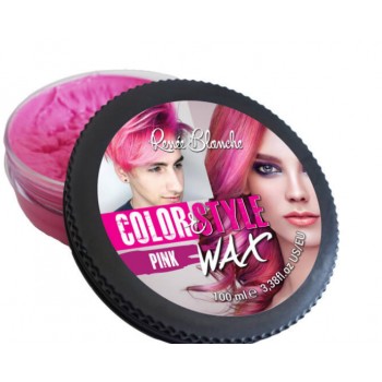 Cire coiffante et colorante Color&Style Wax rose Renée Blanche 100ML