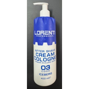 LORENTI AFTER SHAVE CREAM COLOGNE ICEBERG 400ML