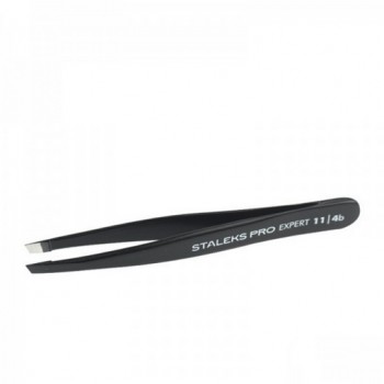Staleks Pro - Pince à épiler pour sourcils EXPERT 11 Type 4 NOIR