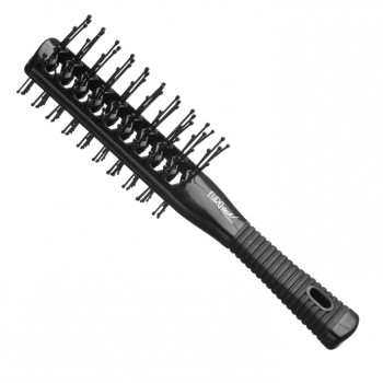 Brosse crabe double perlee noir
